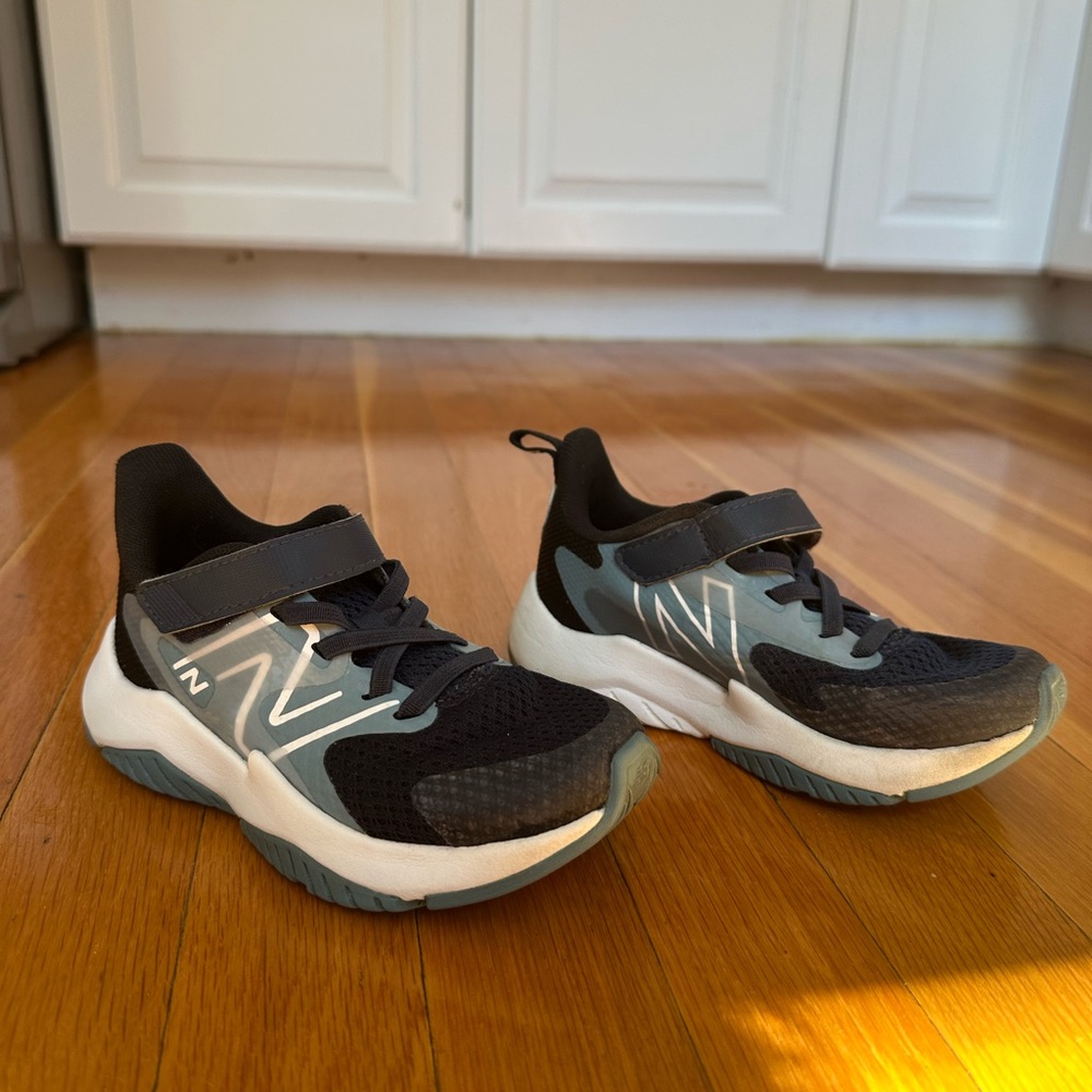 New Balance Hook and Loop Navy and Blue Toddler Sneakers